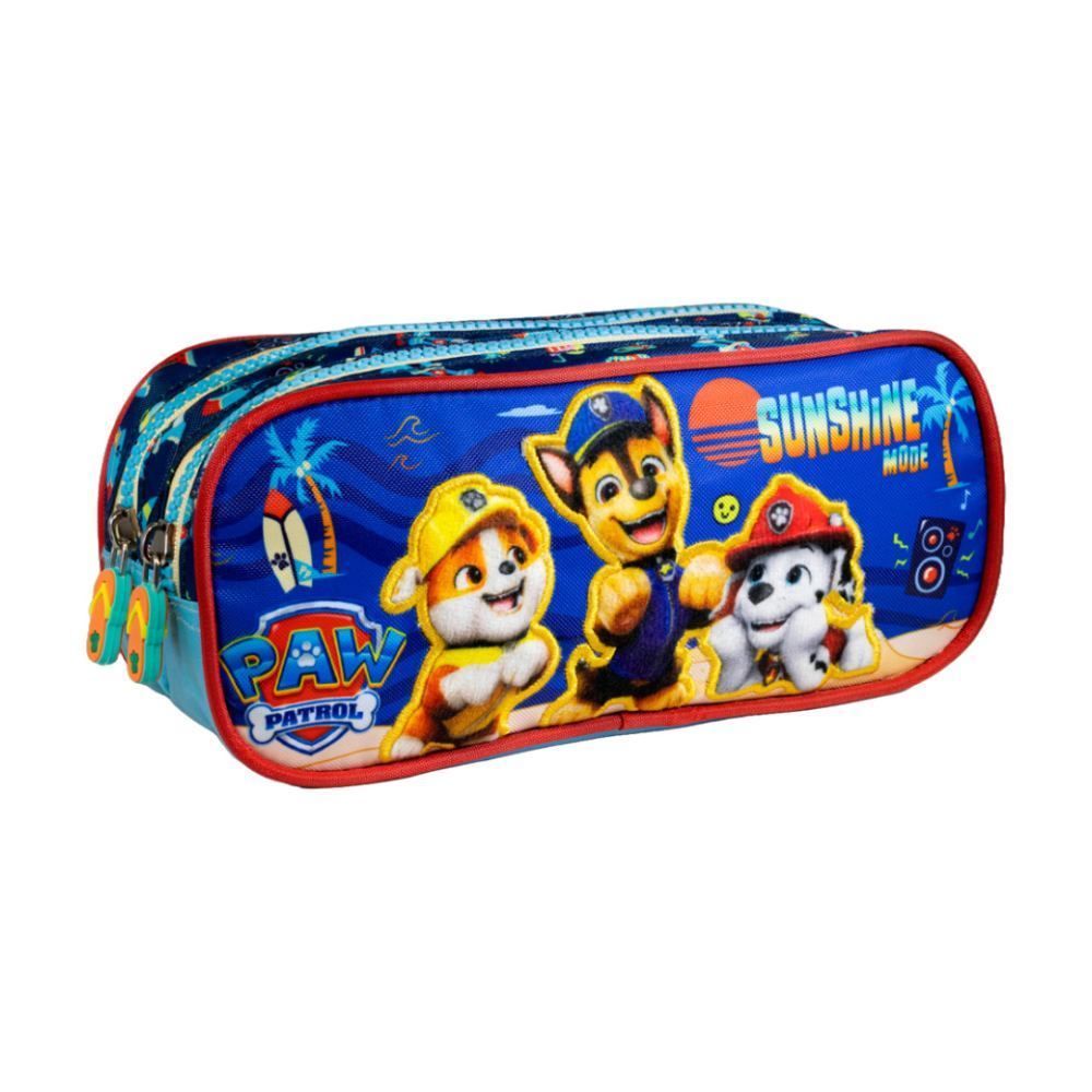 Estojo Duplo Infantil Patrulha Canina Xeryus - Azul