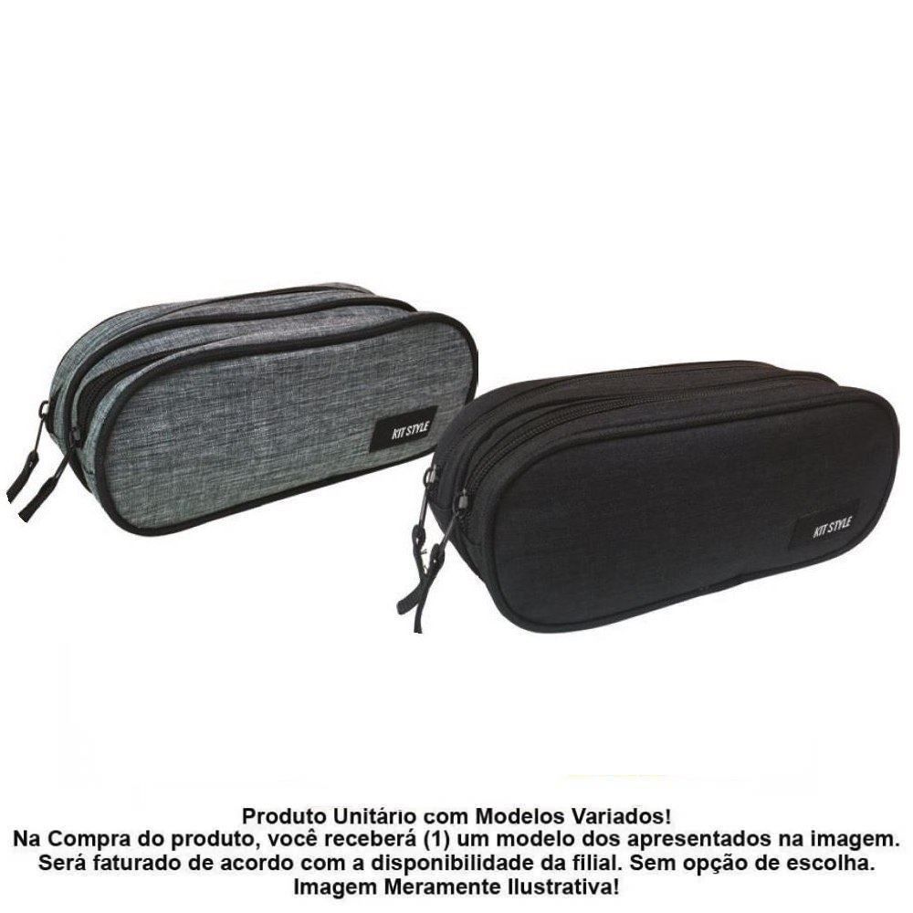 Estojo Duplo Juvenil Kit Style - Sortido