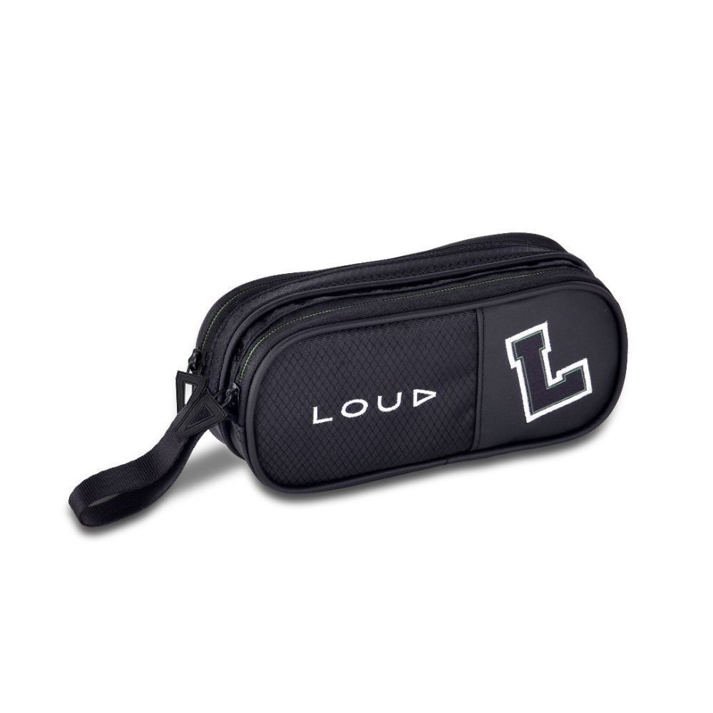 Estojo Duplo Juvenil Loud Clio Style - Preto 