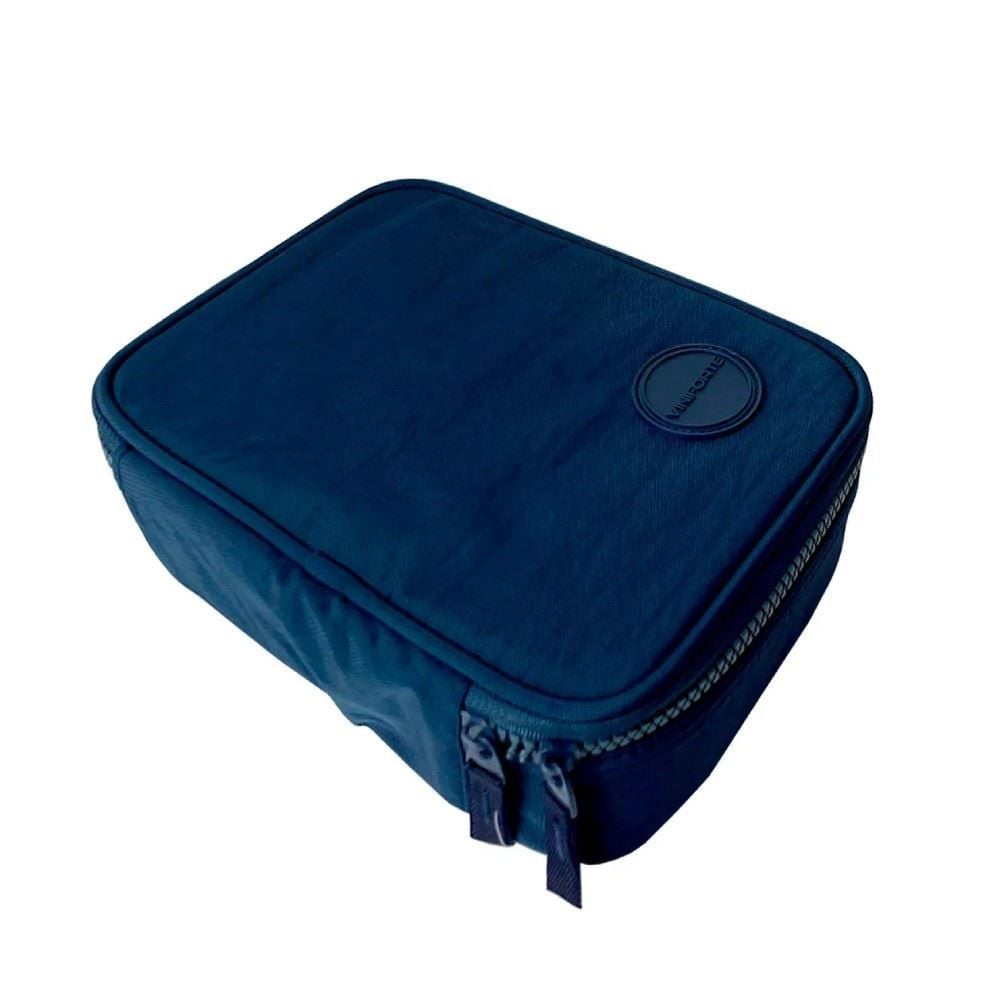 Estojo Escolar Azul Marinho Viniforte - Retangular