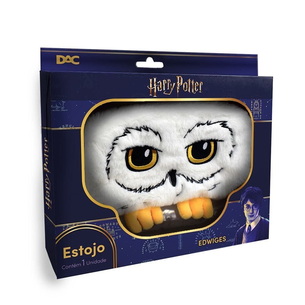 Estojo Infantil Fluffy Coruja Harry Potter Dac - Branco