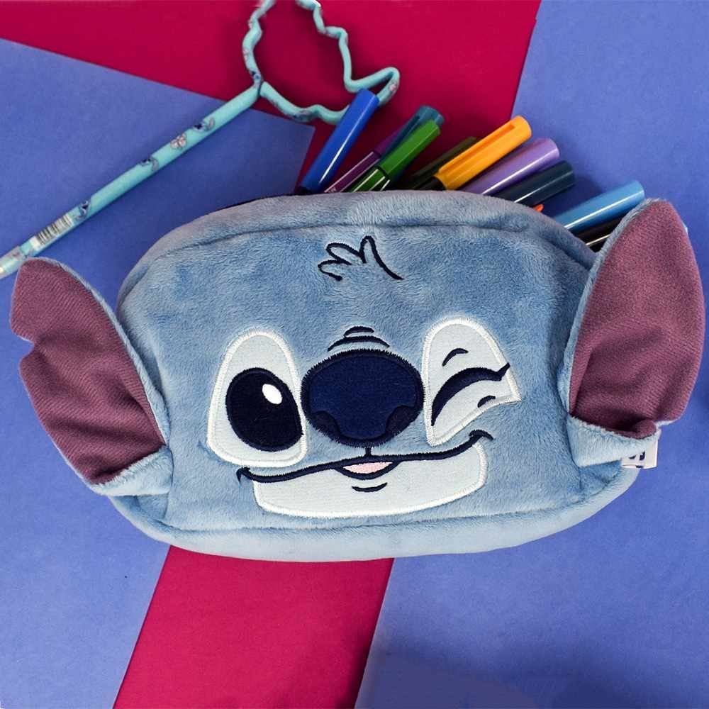 Estojo Infantil Fluffy Stitch Dac - Azul