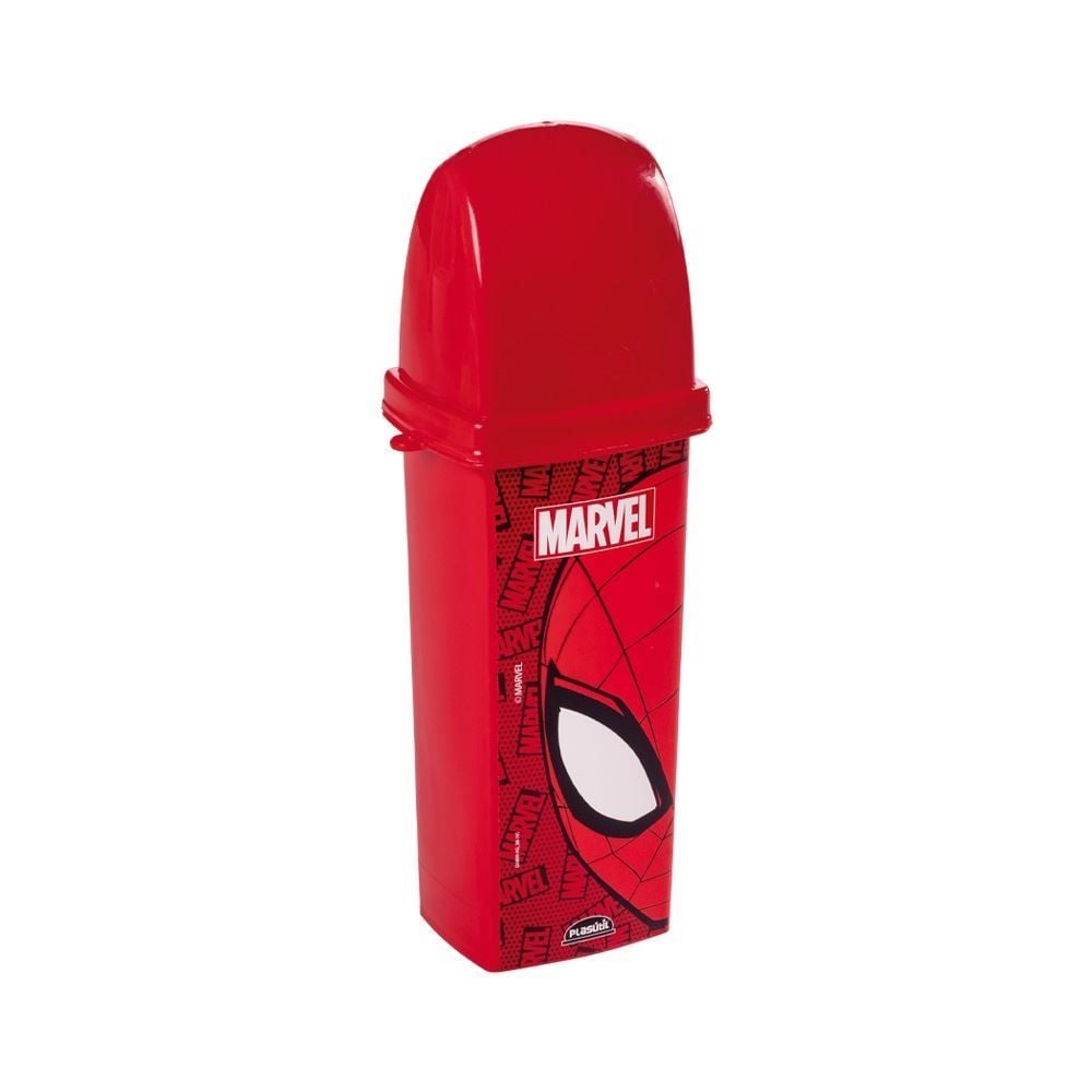 Porta Escova Homem Aranha Plasútil - Vermelho