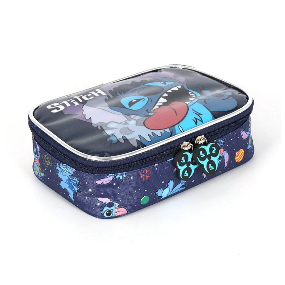 Estojo Retangular Infantil Stitch Nitght Luxcel - Sortido