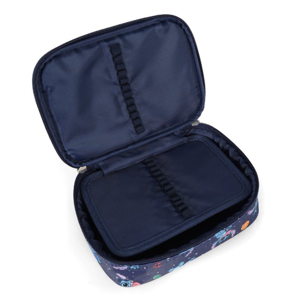 Estojo Retangular Infantil Stitch Nitght Luxcel - Sortido