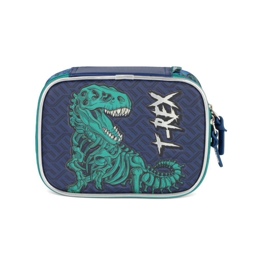 Estojo Retangular Infantil Up Dino Luxcel - Azul