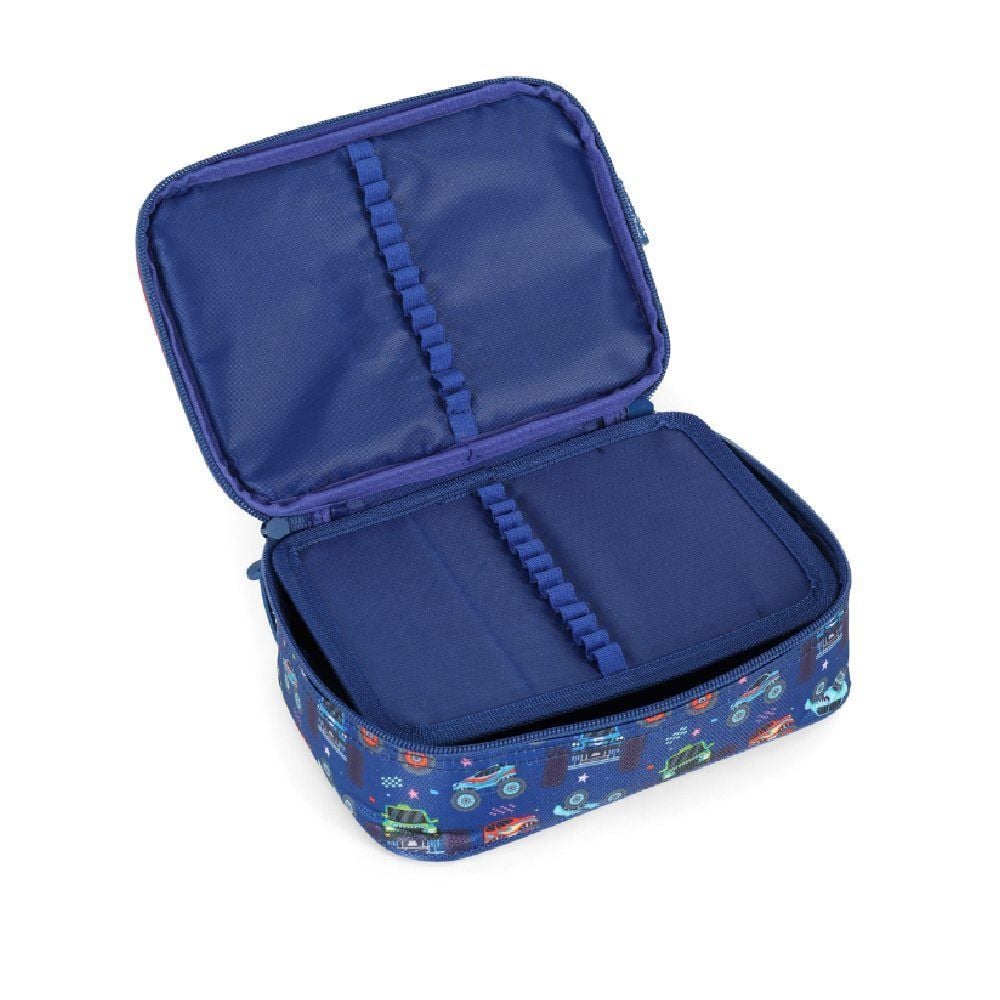 Estojo Retangular Infantil Up Truck Luxcel - Azul