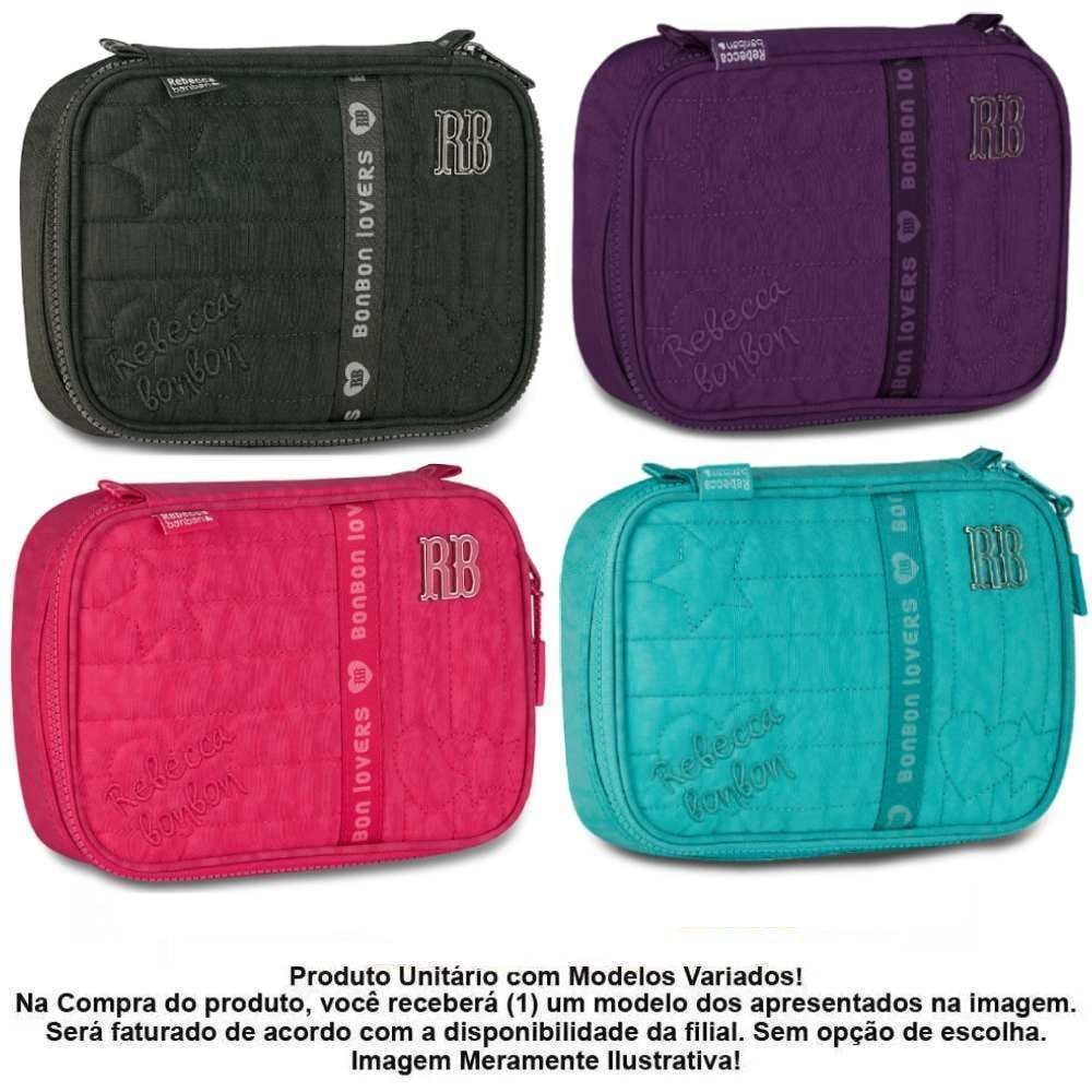 Estojo Retangular Juvenil Rb Crinkle Clio Style - Sortido