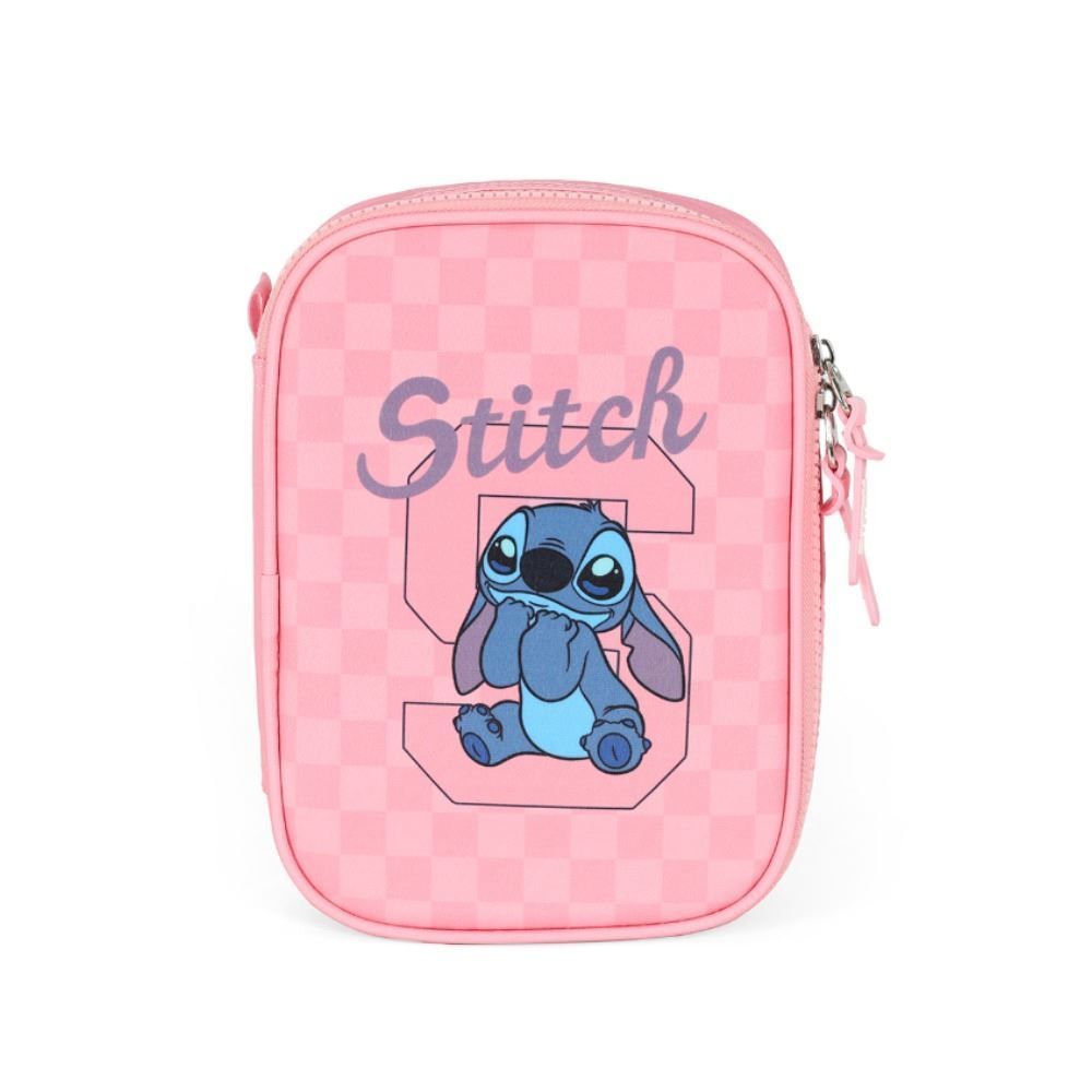 Estojo Retangular Stitch Xadrez Luxcel - Sortido