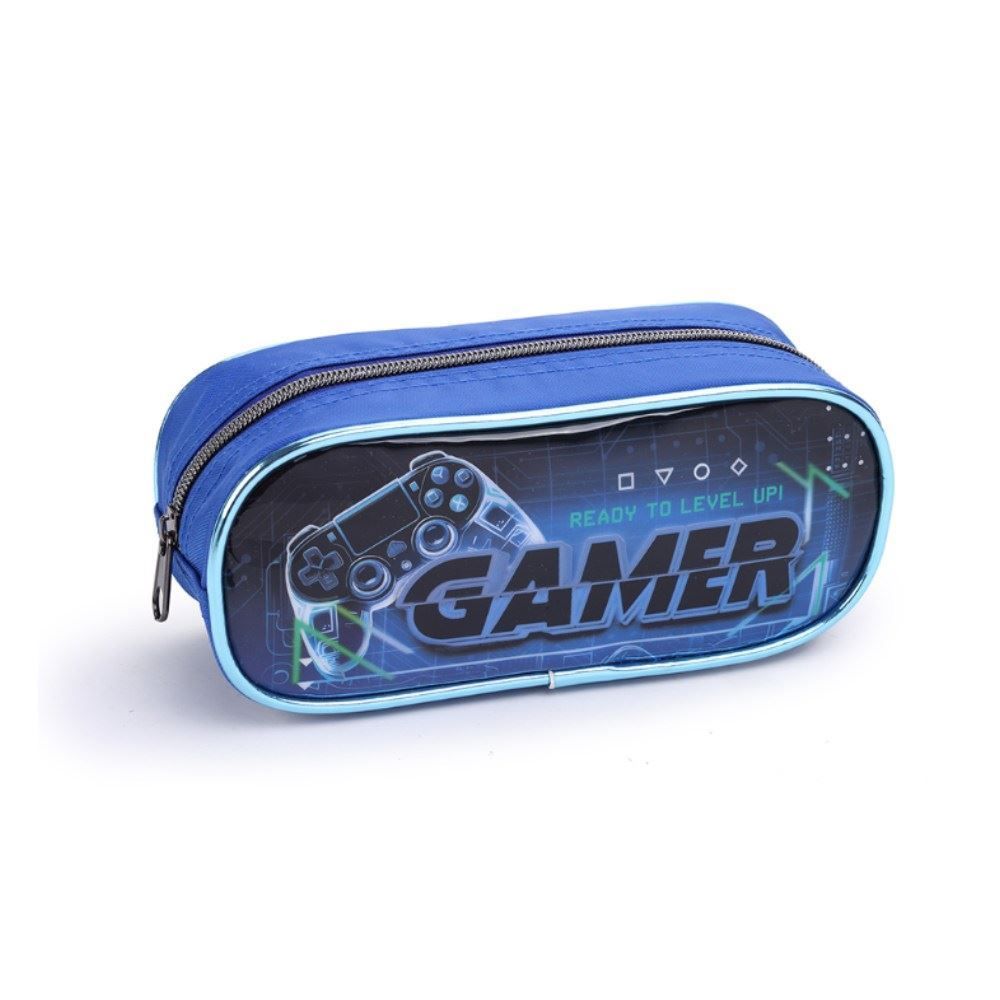 Estojo Simples Infantil Game Seanite - Azul