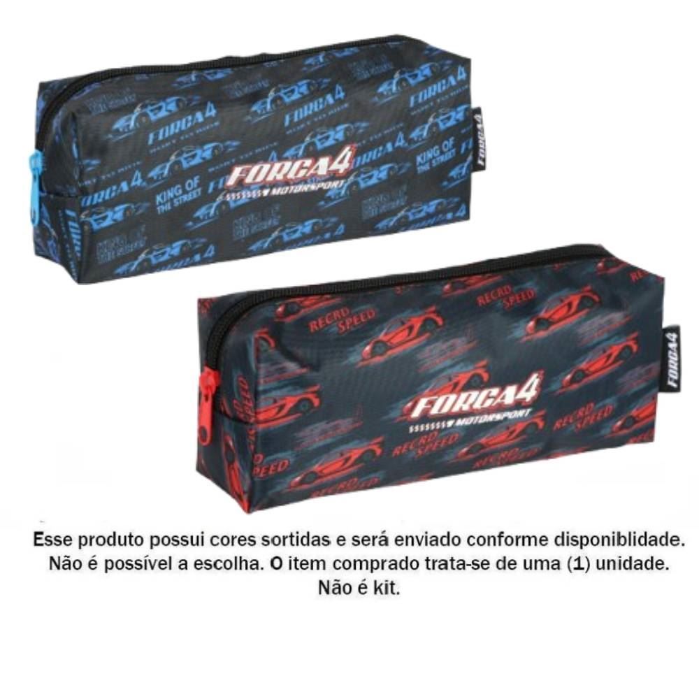 Estojo Simples Infantil Luxel Força 4 - Sortido