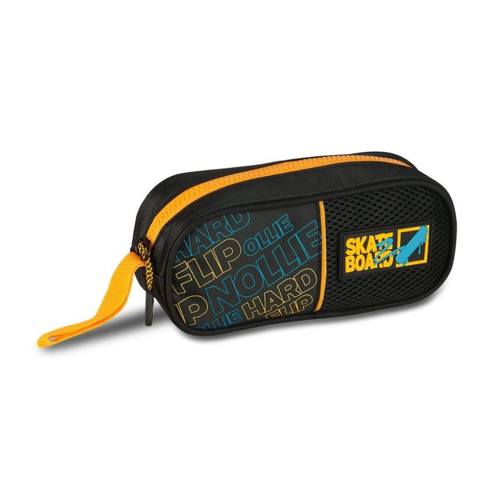 Estojo Simples Juvenil Skate Clio Style - Preto 