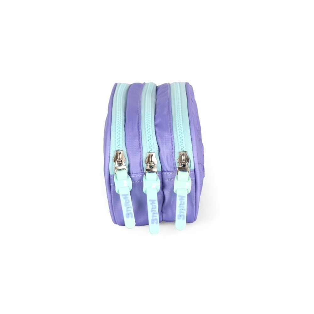 Estojo Triplo Juvenil Stitch Matelassê Luxcel - Sortido