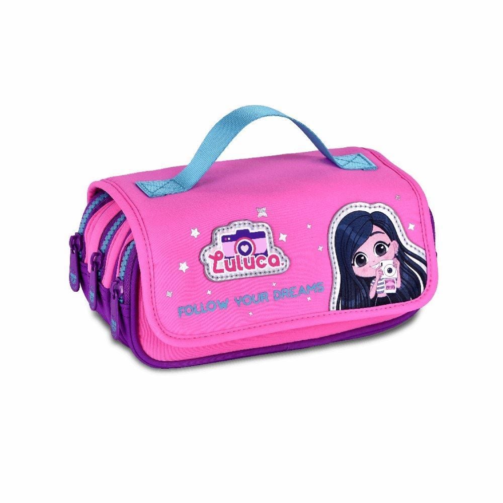 Estojo Triplo Luluca Clio Tyle - Rosa