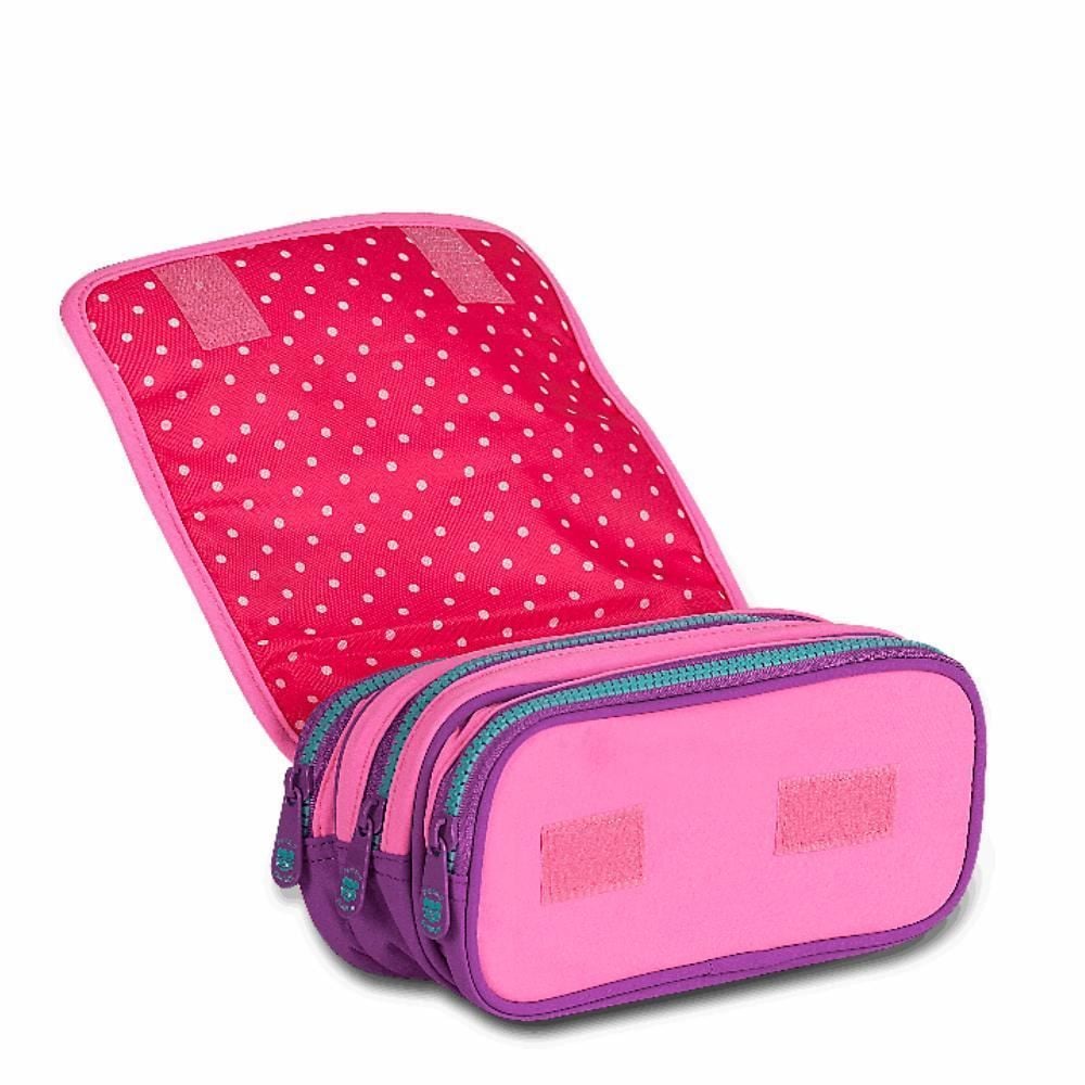 Estojo Triplo Luluca Clio Tyle - Rosa