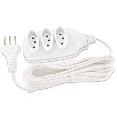 Extensão Elétrica 5 Metros New Pp 3X0,75 Fc 2543-0 - DIVERSOS