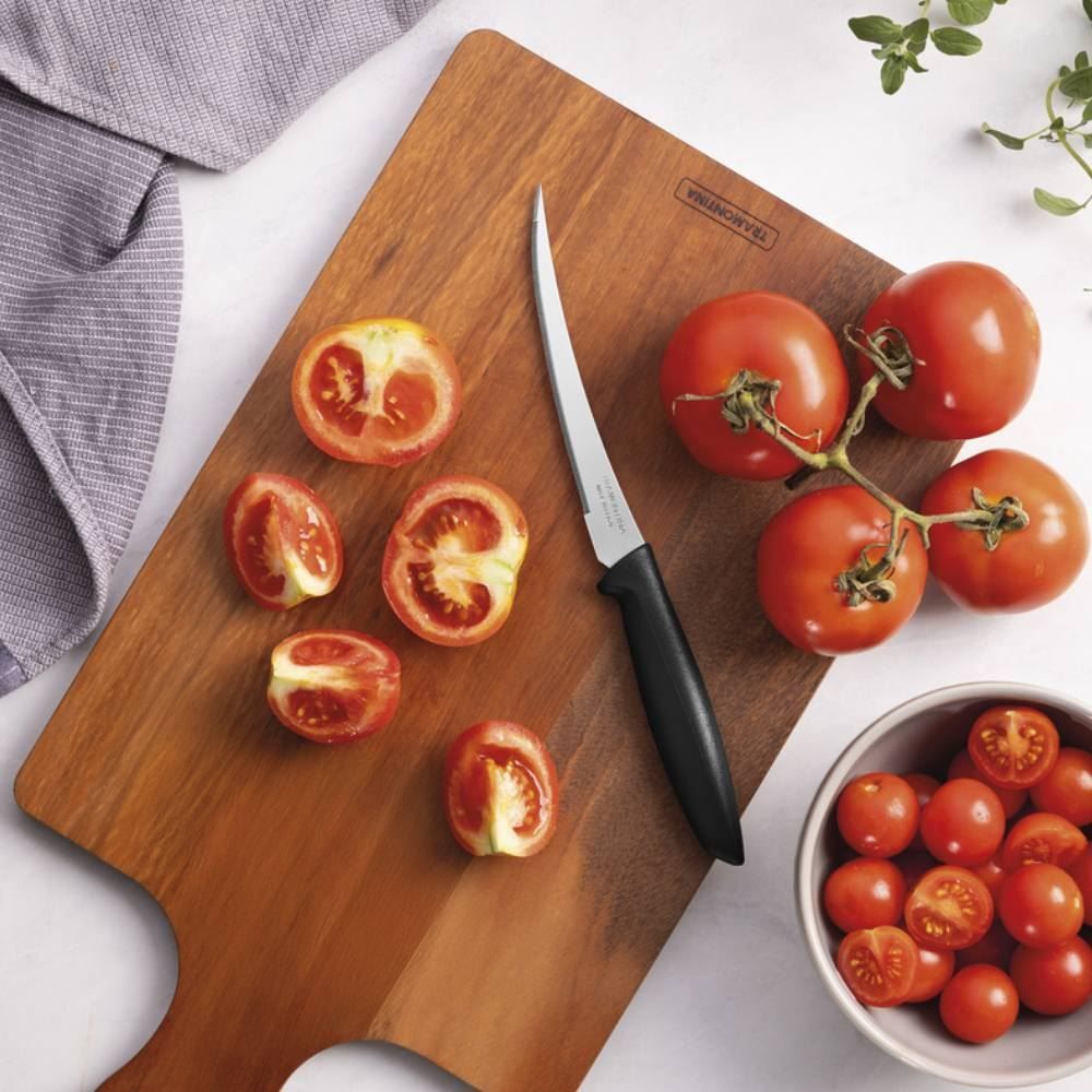 Faca para Tomate Inox Plenus Tramontina - Preto