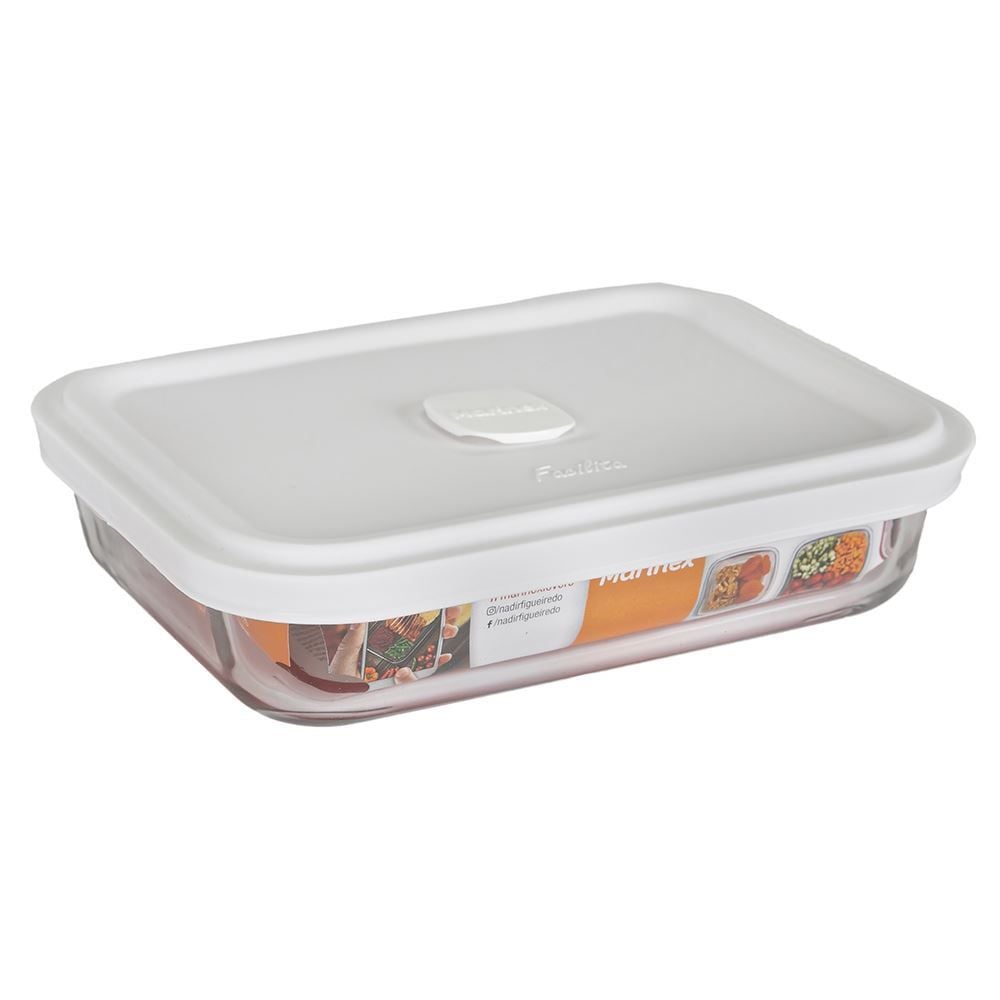 Pote De Vidro Com Tampa Facilita Vap Marinex 750Ml - Colorido