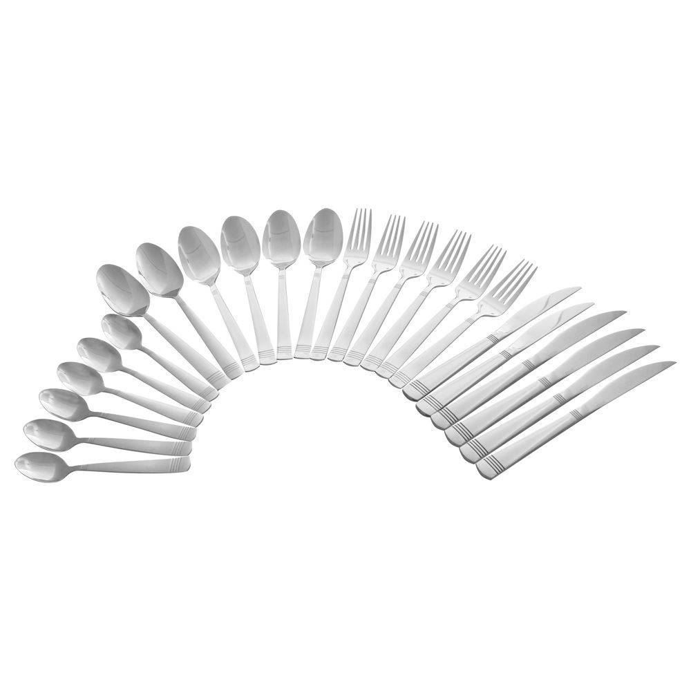 Faqueiro Aço Inoxidável Capri Havan Casa 24 Peças - Prateado