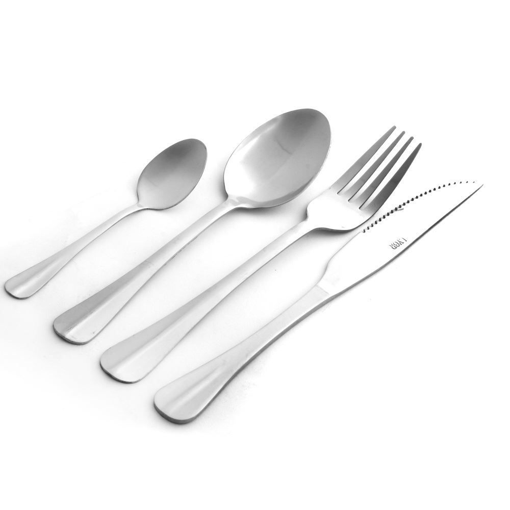 Faqueiro Inox Positano Lyor 24 Peças - Inox