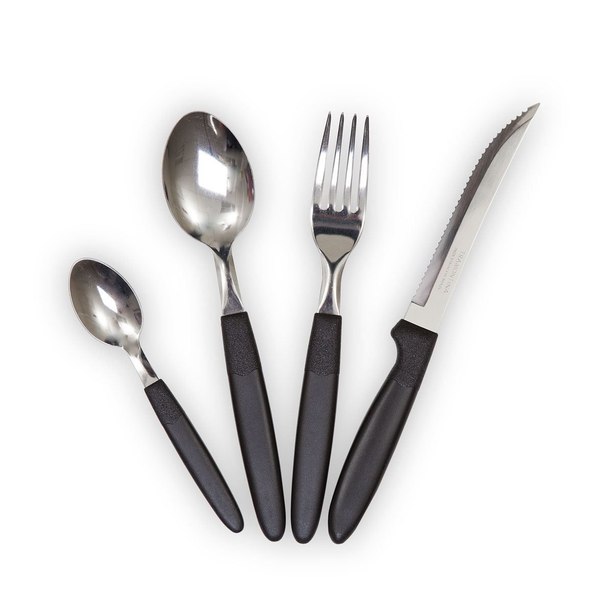 Faqueiro Tramontina Ipanema Lâminas Em Aço Inox 24 Peças - Preto