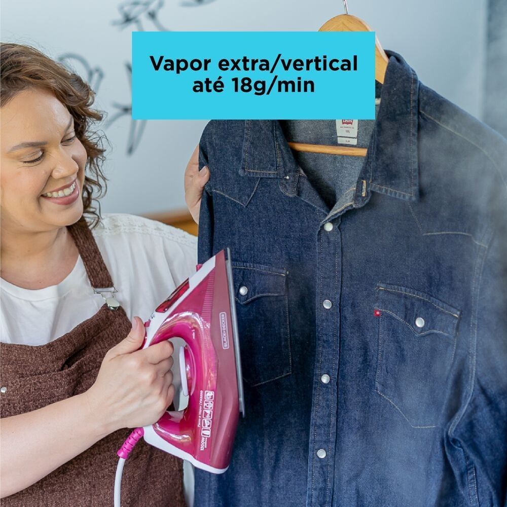 Ferro De Passar A Vapor Black & Decker Com Base Antiaderente FX2250