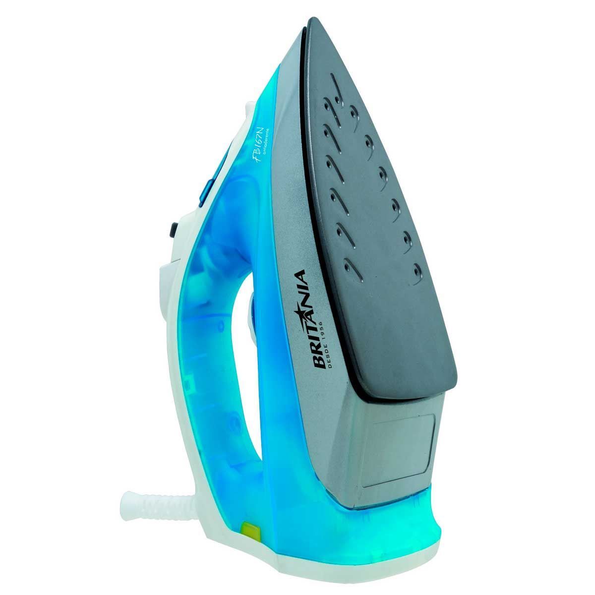 Ferro de Passar Roupas a Vapor FB167N Azul Britânia