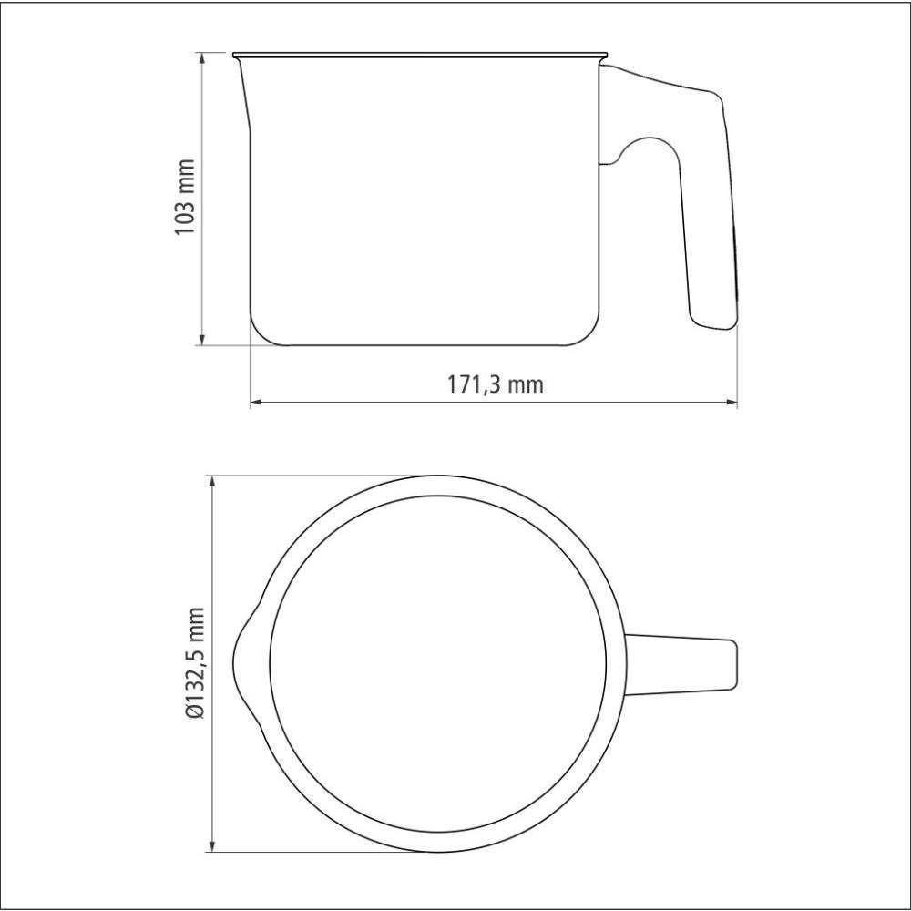 Fervedor Em Alumínio Starflon Max Turim Tramontina 1,1 Litros - Vermelho