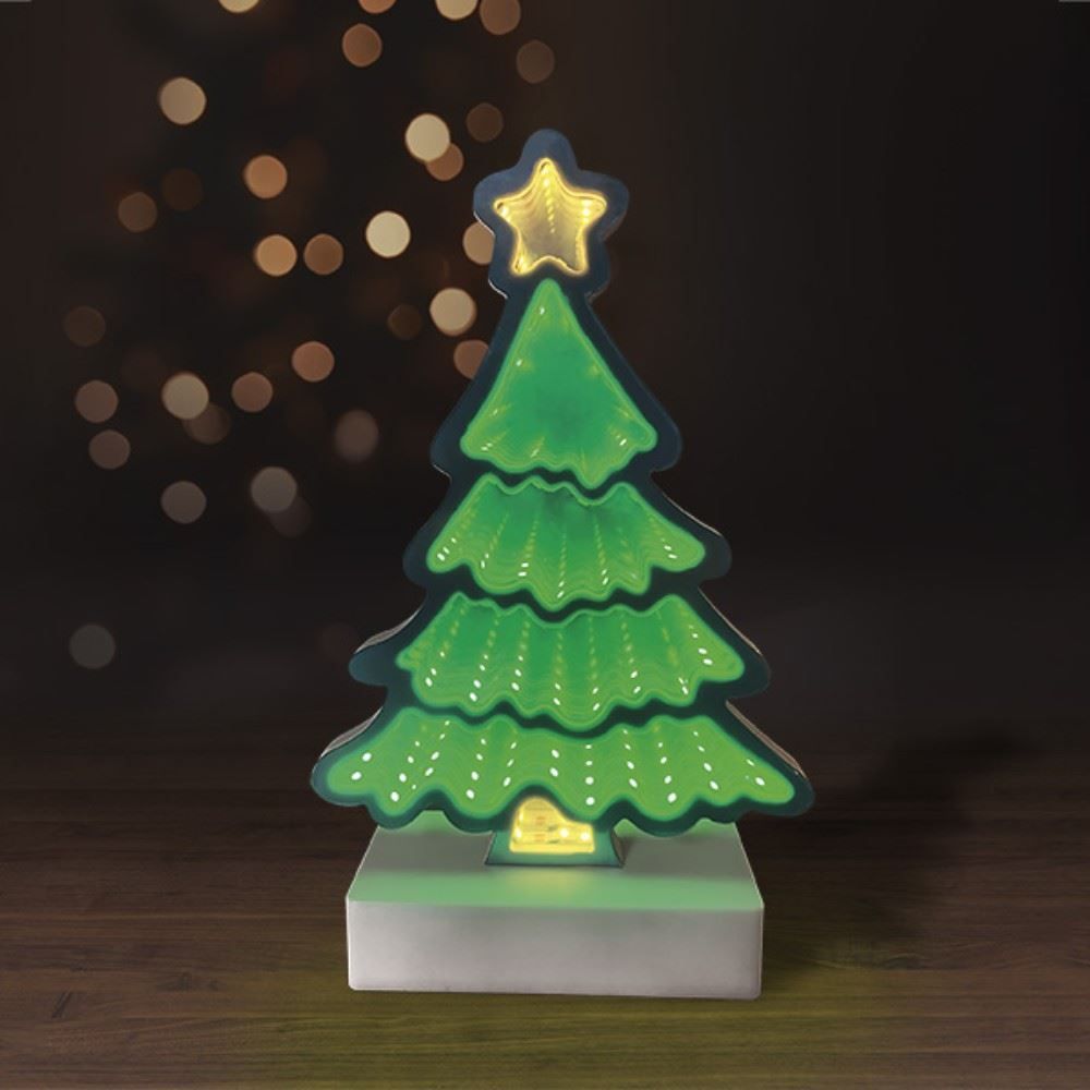 Árvore de Natal Iluminada Taschibra Led Luz Infinita 25Cm