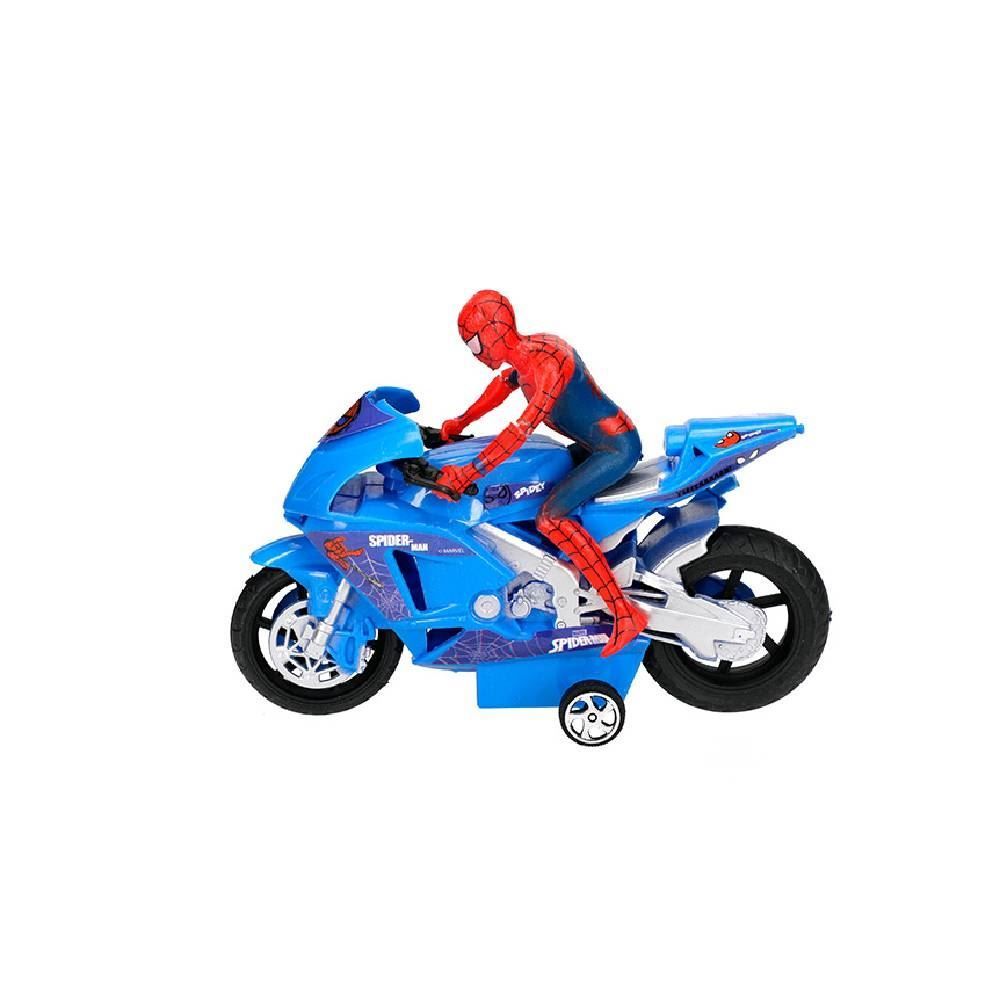 Figura Na Moto Fricção Homem Aranha Etitoys - YD436