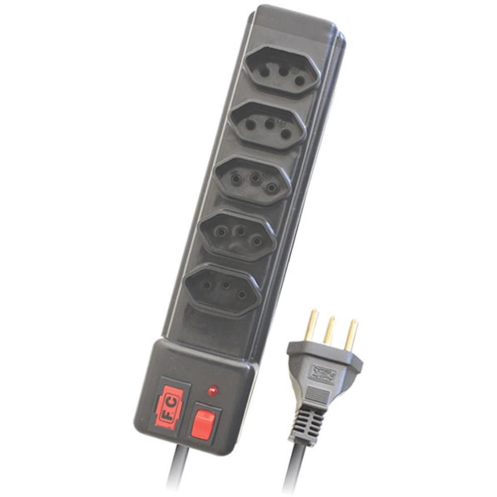 Filtro De Linha Com Proteção 5 Tomadas 1,20M Fc