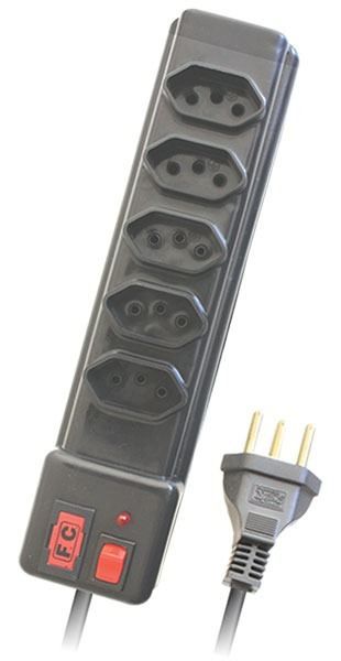 Filtro De Linha Com Proteção 5 Tomadas 1,20M Fc