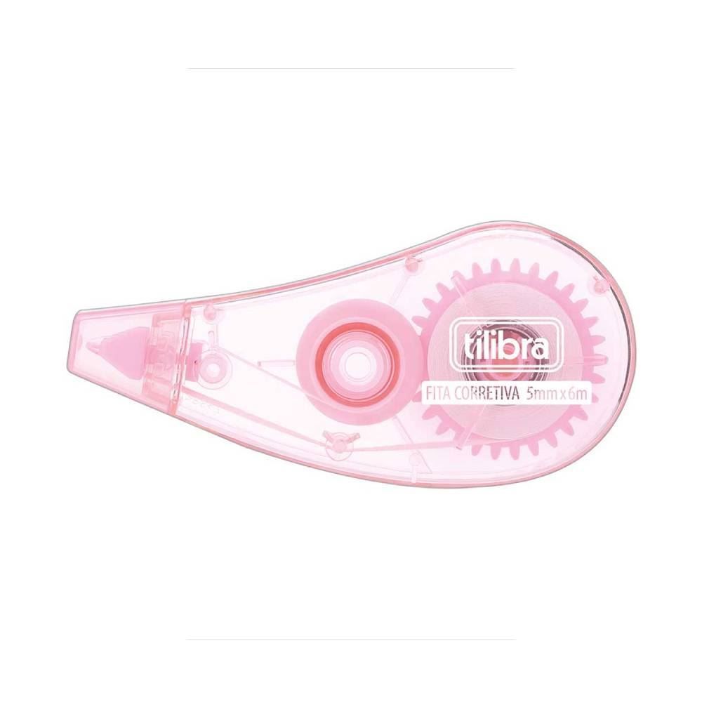Fita Corretiva Com Tampa 6M Rosa Tilibra - 891878