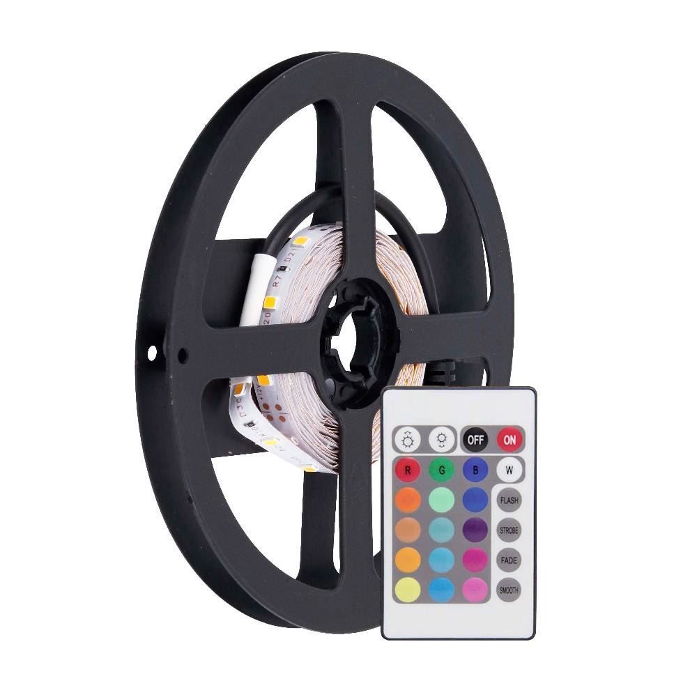 Fita Led 3,6W 12V 5 Mts Com Fonte Bivolt Gaya - RGB