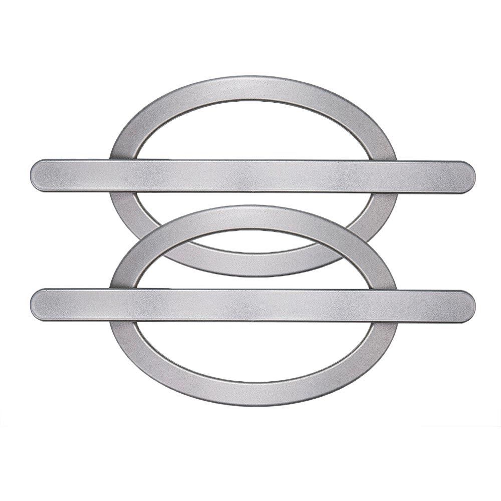 Fivela Oval Bella Arte - Prata Fosco