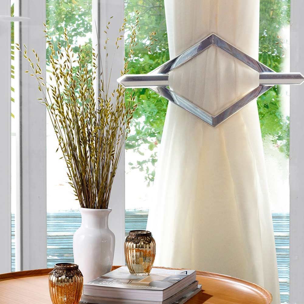 Fivela Para Cortina Losango Bella Arte - Cromado