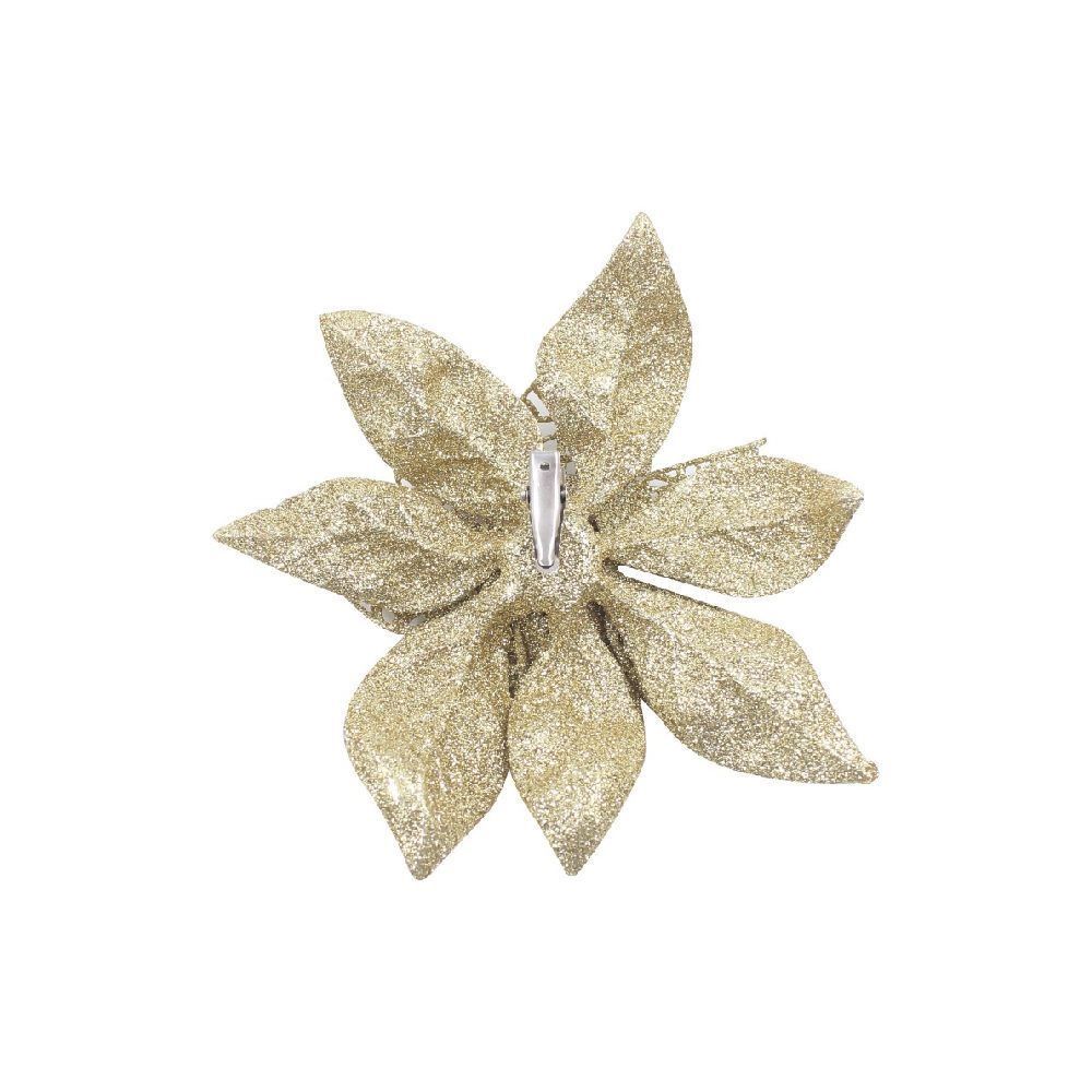 Flor Dourada Havan Casa 14Cm - 2 Unidades