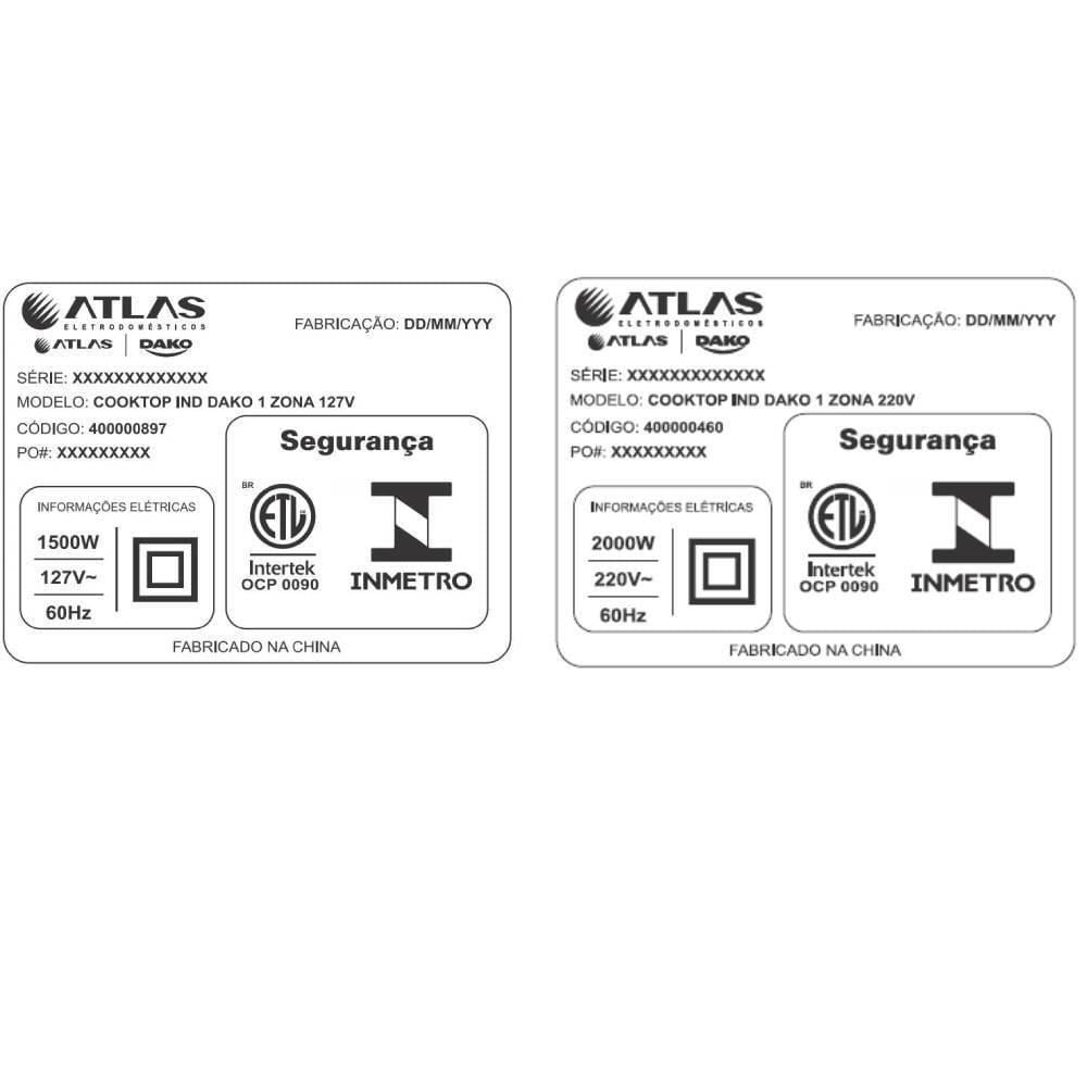Fogão Cooktop Dako de Indução 1 Boca 400000460