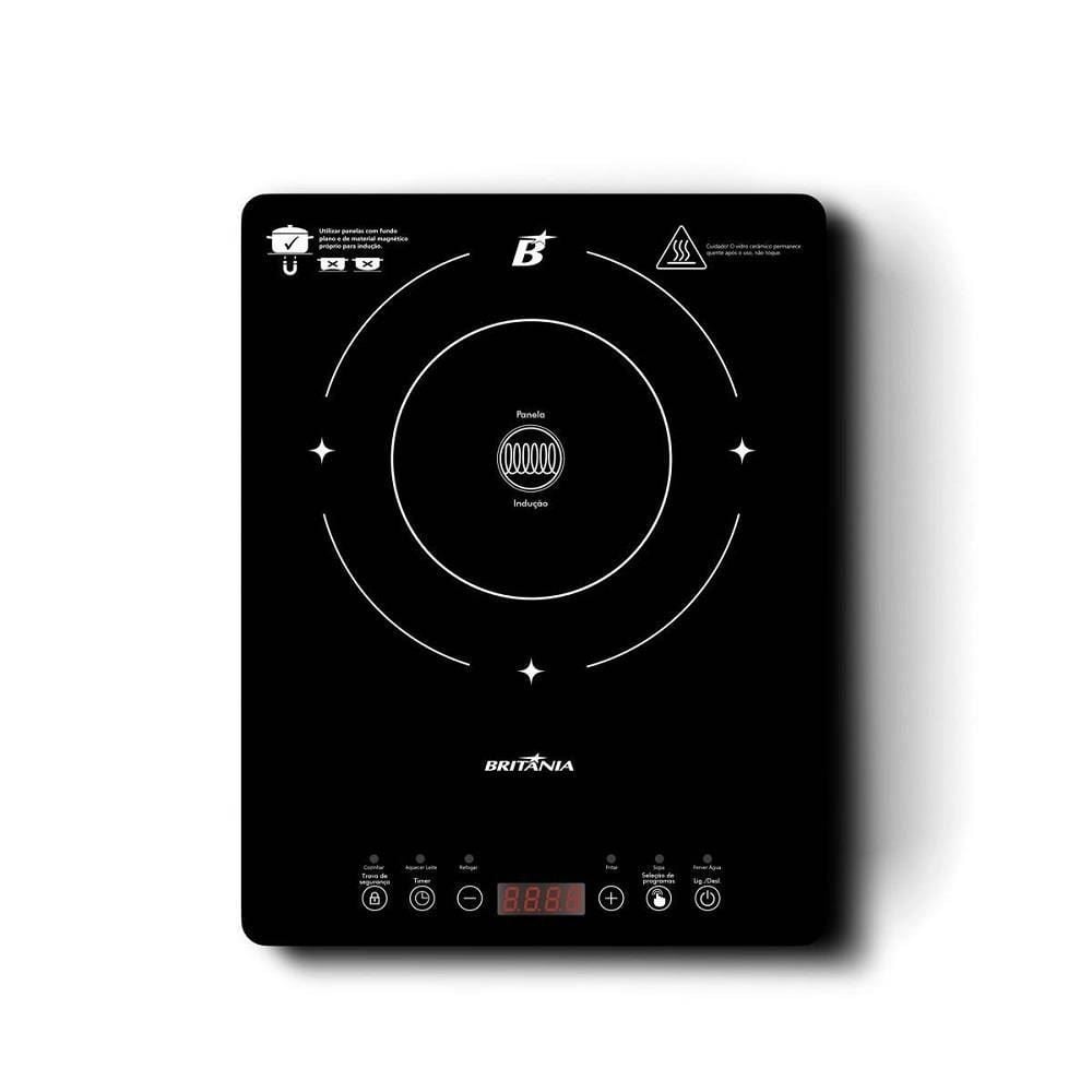 Fogão Cooktop De Indução Britânia 1 Boca BCT10A