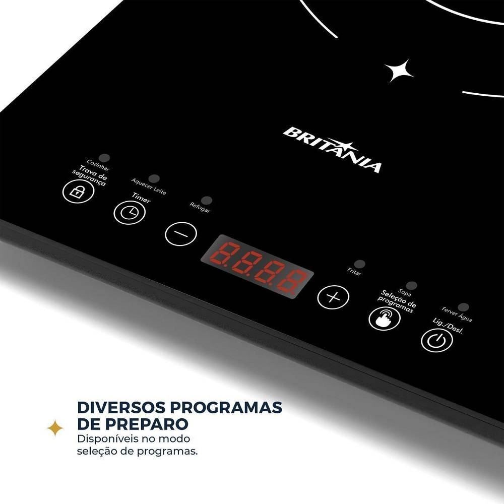 Fogão Cooktop De Indução Britânia 1 Boca BCT10A
