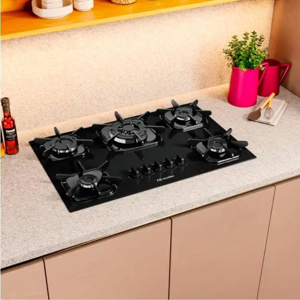 Fogão Cooktop Mueller 5 Bocas Com Tripla Chama - Bivolt