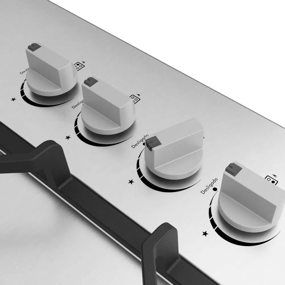 Fogão Cooktop Philco Inox 4 Bocas Pct04i - Bivolt