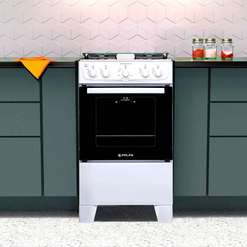 Fogão De Piso 4 Bocas Atlas Mônaco Plus - Bivolt