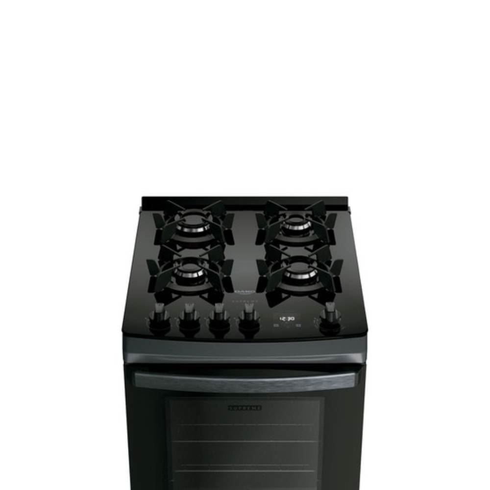 Fogão De Piso 4 Bocas Titanium Supreme Timer Glass Dako - Bivolt