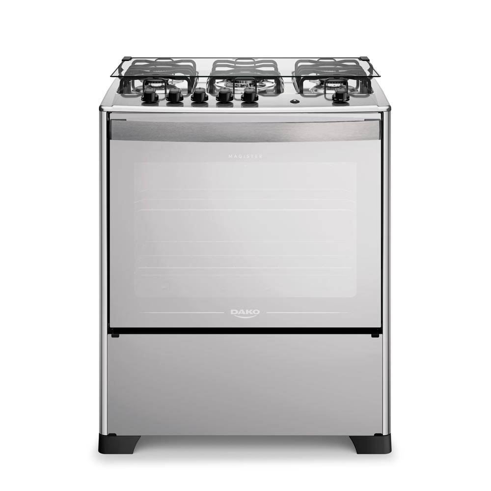 Fogão De Piso 5 Bocas Dako Magister Inox Style - Bivolt