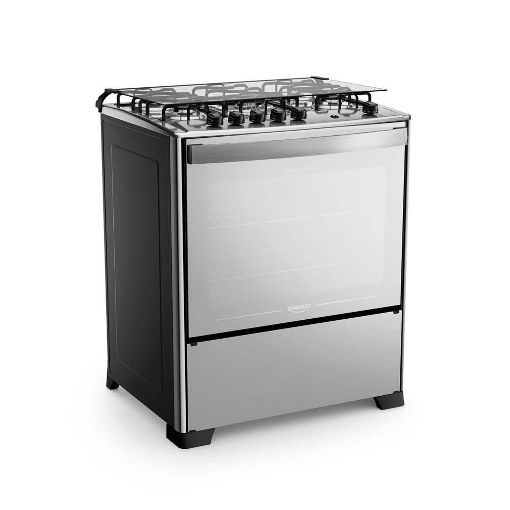 Fogão De Piso 5 Bocas Dako Magister Inox Style - Bivolt