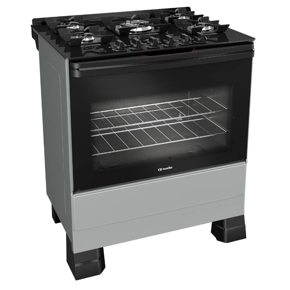 Fogão De Piso 5 Bocas Mueller Tripla Chama Mfv5bf - Bivolt