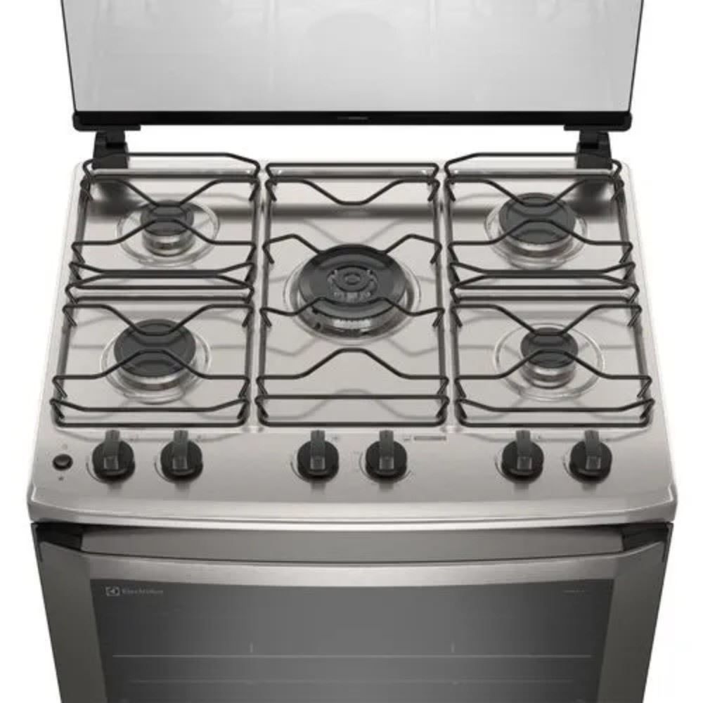 Fogão Electrolux 5 Bocas Mesa Inox Perfect Cook E Vaporbake Fe5ic