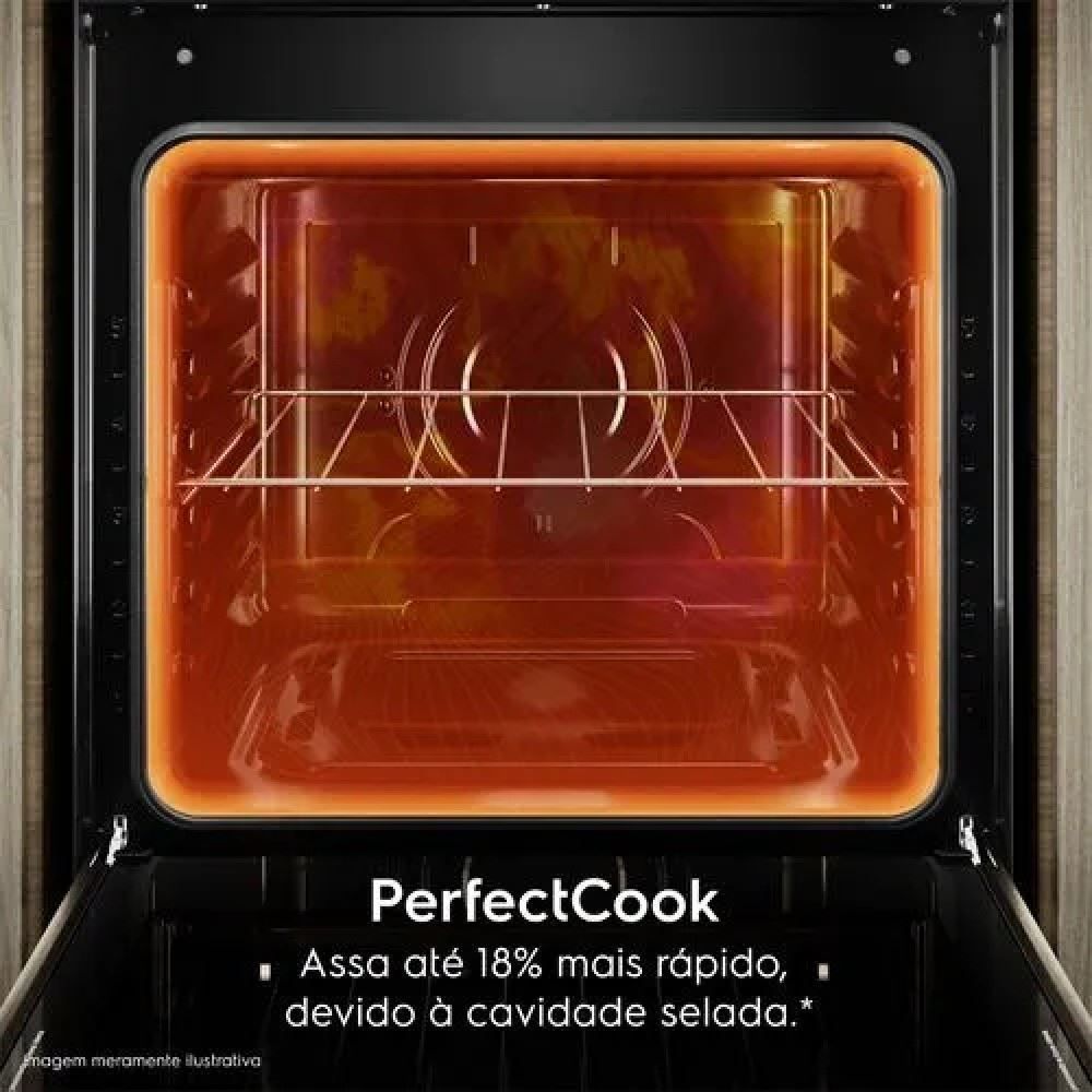 Fogão Electrolux 5 Bocas Mesa Inox Perfect Cook E Vaporbake Fe5ic