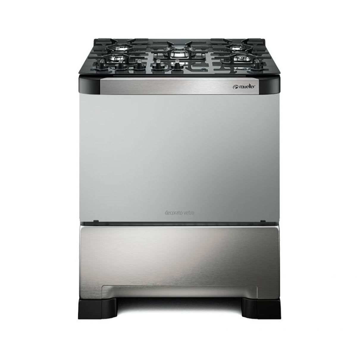 Fogão Mueller 5 Bocas Decorato Vetro G3 Inox - DIVERSOS
